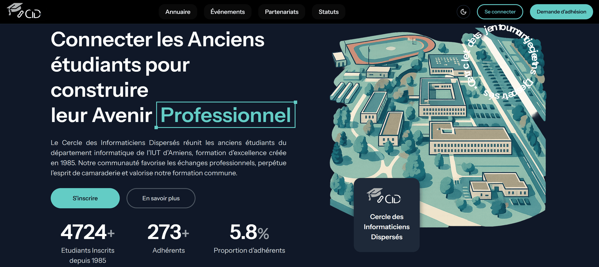 Plateforme web du CID – Gestion complète d’association